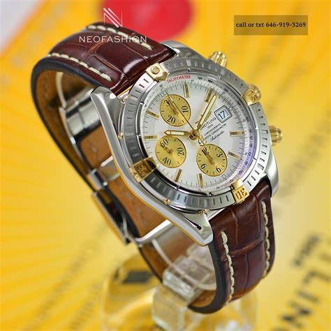 breitling chronomat evolution puscher 18k solid gold ref b13356|Breitling evolution b13356 price.